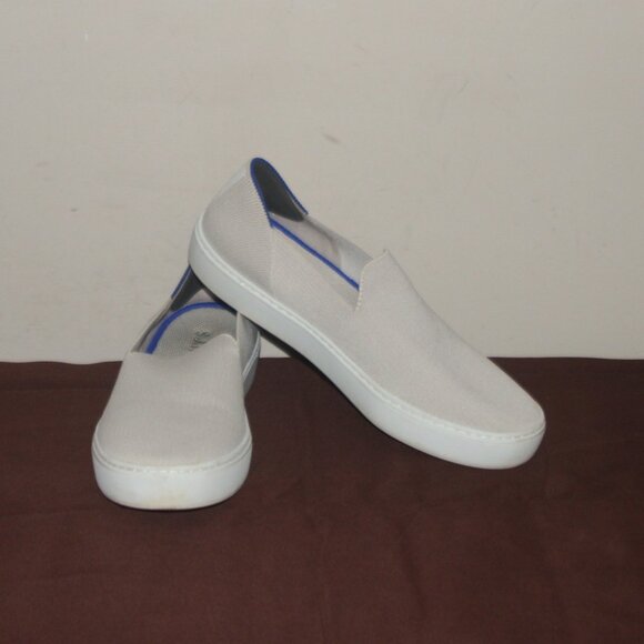 EC LADIES ROTHYS ORIGINAL SLIP ON SNEAKERS - 8 - OFF WHITE - Picture 1 of 6